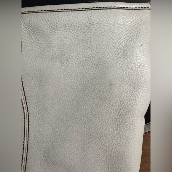 Vintage 90’s The Sak Leather Ivory Floral Lined Adjustable Strap Shoulder Bag - Picture 15 of 15